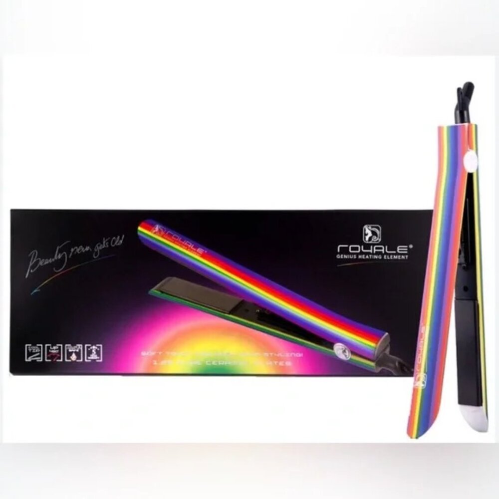 Rainbow Hair Straightener - Multicolor Flat Iron